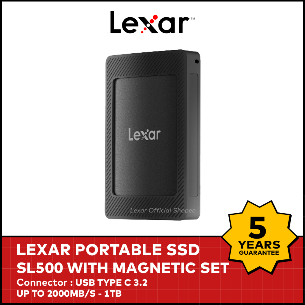 Foto LEXAR SL500 1 TB - Portable SSD Up to 2000MBs - Shopee