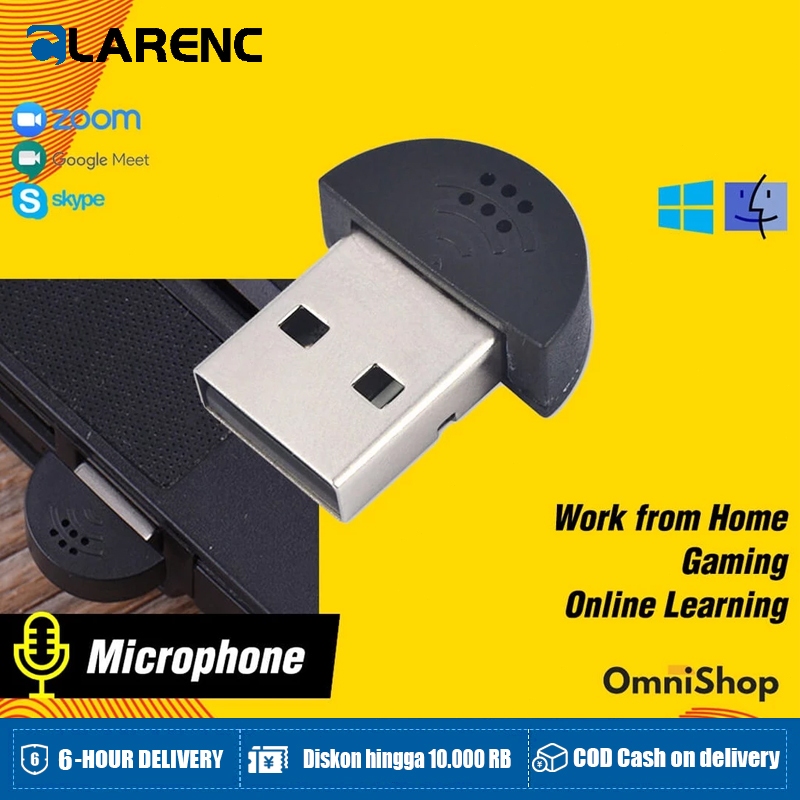 Foto Tanpa Merek USB Mikrofon /Mini Microphone/ PC Microfon /Laptop
