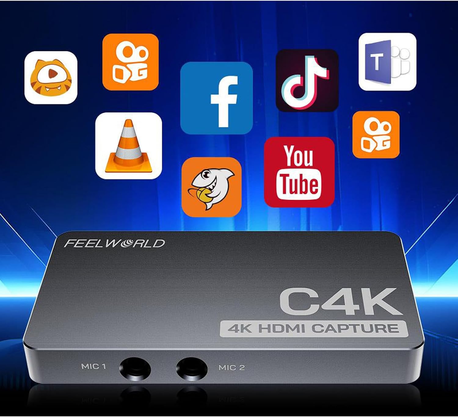 Foto FEEWORLD FEEWORLD C4K Perekam Video 4K HDMI 60Hz Masuk dan ...